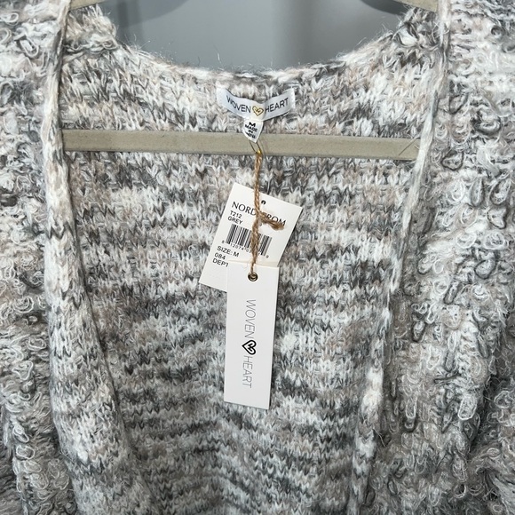 woven heart Lagenlook cardigan sweater new with tag - Picture 3 of 8